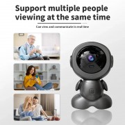 Поворотная беспроводная видеокамера Wi-Fi / Видеоняня Q1 с датчиком движения, с ночным режимом, со встроенным микрофоном, динамиком и поворотом 355°