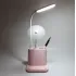 Розовая Аккумуляторная Настольная LED лампа Bionic Desk Lamp c USB выходом, органайзером и подставкой для смартфона Розовая Аккумуляторная Настольная LED лампа Bionic Desk Lamp c USB выходом, органайзером и подставкой для смартфона