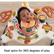 Детский игровой центр Fisher-Price Jumperoo с подсветкой и звуком / Развивающий игровой джемпер Бежевый