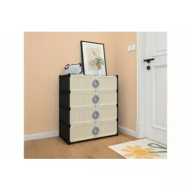 Полка - шкаф для обуви / Органайзер на 4 секции SNG08