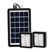 Портативная солнечная система EP-05 3в1 6v3w, Led лампы х2, powerbank