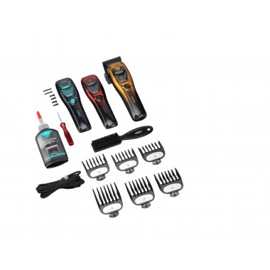 Акумуляторна машинка для стрижки VGR V-668, 8000-11000 RPM, 6 насадок, LED дисплей, змінний корпус