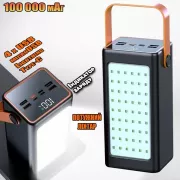 Повербанк 100000 mAh JS-658 с LED-фонариком