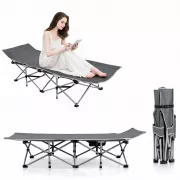 Раскладная кровать с ножками/ раскладушка /раскладной шезлонг (190х68х36) Grey