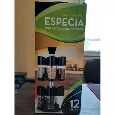 Набор из 12 вращающихся баночек для специй Especia Conjunto De Abastecedor