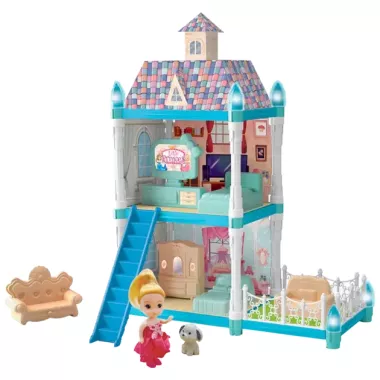 Детская игрушка Кукольный домик Snow Garden 556-66, 2 этажа, 72 детали, в коробке