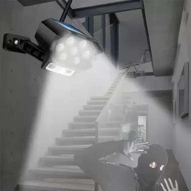 Уличный фонарь / Муляж камеры видеонаблюдения с датчиком движения и солнечной панелью BK-36