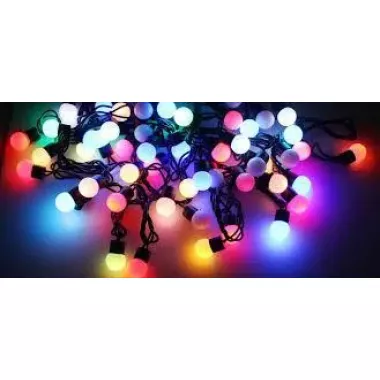 Гирлянда матовый шарик 40LED 5м (флеш) 18мм, Новогодняя бахрама, Светодиодная гирлянда, Уличная гирлянда Гирлянда матовый шарик 40LED 5м (флеш) 18мм, Новогодняя бахрама, Светодиодная гирлянда, Уличная гирлянда