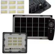 Уличный фонарь на столб мощностью 100 Вт с солнечной панелью и пультом