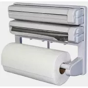 Кухонный диспенсер для пленки, фольги и полотенец Kitchen Roll Triple Paper dispenser, держатель для полотенец