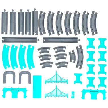 Игровой набор Железная дорога с электропоездом 92 детали