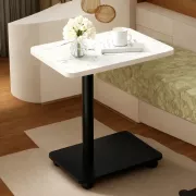 Прикроватный мраморный столик с металлическим основанием DASH-64201