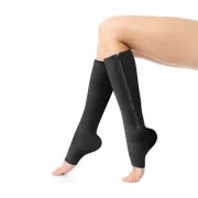 Компресійні гольфи Zip Sox, шкарпетки від варикозу Чорний