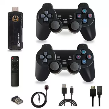 Ігрова ТВ приставка Game Box 8K 8X M98 Smart TV Stick 64GB геймстик з геймпадами + 10000 вбудованих ігор