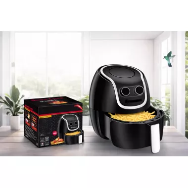 Воздушная фритюрница с кнопкоми Silver love MK-81 1500W, на 8 литров