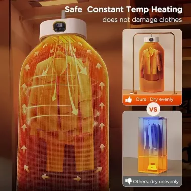 Портативная умная сушилка для белья KPL KLE-118 с пультом дистанционного управления