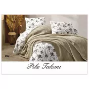 Постільна білизна з вафельним покривалом La Villa Mavi Сірий