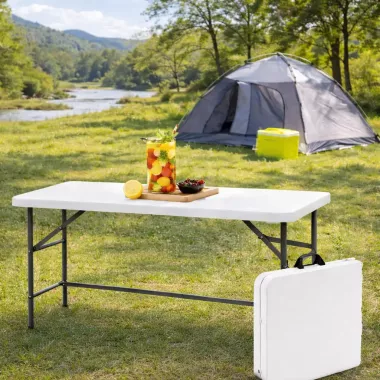 Стол туристический, раскладной 120×60×100 см, белый SNF1221