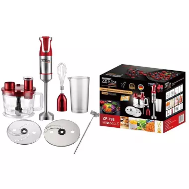 Блендер Zepline ZP-798 1500 Вт 7в1 червоний