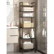 Полиця етажерка TVT-02 6 ярусів 170х42х32см Чорна