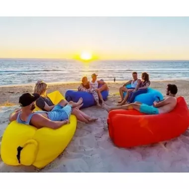 Ламзак надувний диван гамак матрац лежак Lamzac для відпочинку, пляжу, природи 200х60 см