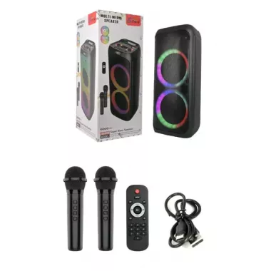 Беспроводная караоке-колонка с двумя микрофонами SPS ZQS10209