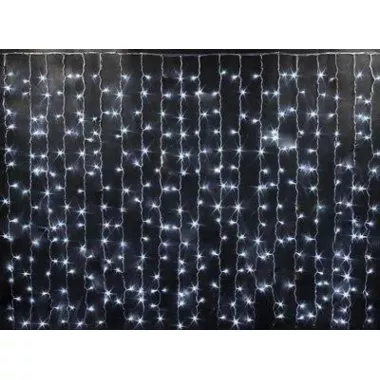 Новорічні гірлянди. Гірлянда водоспад 320-400L 3x3м (10х32 Ламп) Біла (7150) Новорічні гірлянди. Гірлянда водоспад 320-400L 3x3м (10х32 Ламп) Біла (7150)