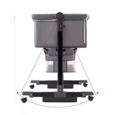 Детская складная кроватка с режимом люльки и москитной сеткой (D508)