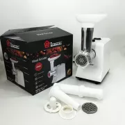 Мясорубка электрическая domotec r3391 2000w, мощная компактная мясорубка для дома, мясорубка 3 в 1