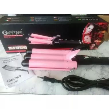 Тройная плойка для волос Gemei GM 1956 дисплеем Тройная плойка для волос Gemei GM 1956 дисплеем