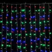 Новорічні гірлянди. Гірлянда водоспад 320-400L 3x3м (10х32 Ламп) Мікс (7149)