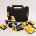 Набір акумуляторних інструментів шуруповерт + болгарка 48V (2 акб) Жовтий