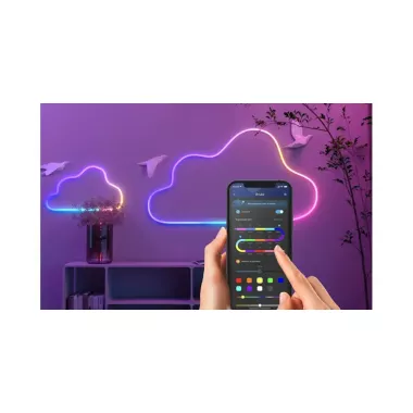 Умная гибкая LED Neon RGB лента-шланг 5 метров от USB управление режимами с телефона,Bluetooth приложение,пульт