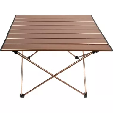 Стол раскладной для рыбалки и пикника 50х50см с чехлом Коричневый