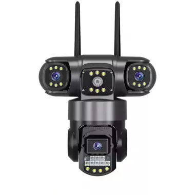 Уличная поворотная 4G IP камера видеонаблюдения EVKVO SC28 V380 Pro | 3 Линзы | 16MP Уличная поворотная 4G IP камера видеонаблюдения EVKVO SC28 V380 Pro | 3 Линзы | 16MP