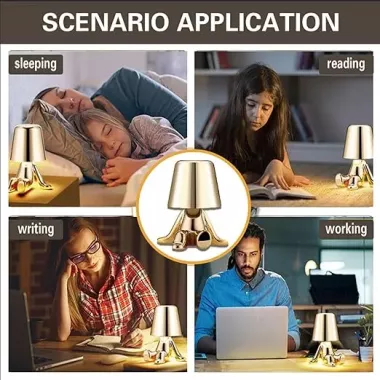 Настольная лампа-ночник Микки сидячий с сенсорным управлением и магнитным креплением