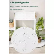 Многоярусная ступенчатая напольная подставка для цветов / Этажерка-стойка для растений Белая