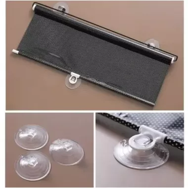 Рулонная солнцезащитная шторка на пластиковые окна 50*125 см, Черная