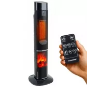 Колонный тепловентилятор Teesa 2000W с имитацией камина