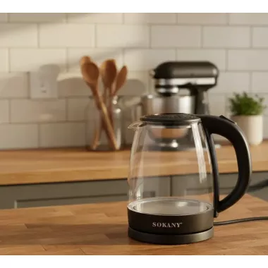 Электрический стеклянный чайник Sokany SK-SH-1097 Электрический стеклянный чайник Sokany SK-SH-1097