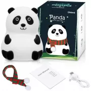 Детский ночник Новогодняя панда силиконовый