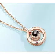 New Кулон подвеска с проекцией I love you Я тебя люблю на 100 языках мира в форме сердца