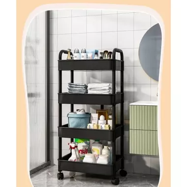 Полка-этажерка на колёсах SKLM-11 (4 яруса)