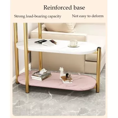 Журнальный мраморный столик с тремя ярусами DASH-5497 65х30х62см Журнальный мраморный столик с тремя ярусами DASH-5497 65х30х62см