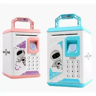 Рожева Електронна Скарбничка сейф з відбитком пальця та кодовим замком «BODYGUARD» + купюроприймач Рожева Електронна Скарбничка сейф з відбитком пальця та кодовим замком «BODYGUARD» + купюроприймач