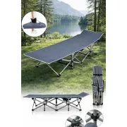 Раскладная кровать с ножками/ раскладушка /раскладной шезлонг (190х68х36) Grey