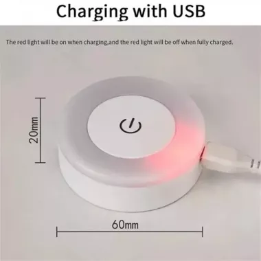 Лампа светильник ночник LED SK / Сенсорный переключатель MicroUSB Белый