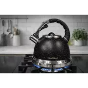 Чайник с гранитным покрытием со свистком Haus Roland HR 704-5 3,5 л из нержавеющей стали Черный