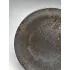 Керамическая тарелка с темным фактурным узором 26 см