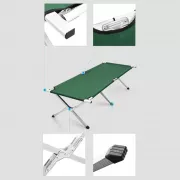 Зеленая Кровать-раскладушка походная
